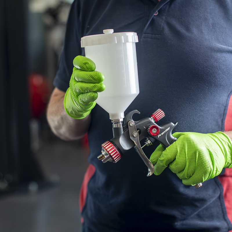 Sealey Paint Spray Gun Pot 600ml with Brass Fitting