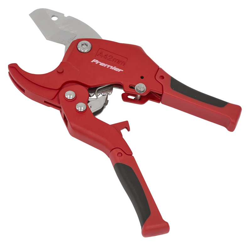 Sealey Premier Plastic Pipe Cutter PC41 Ø6-42mm Quick Release