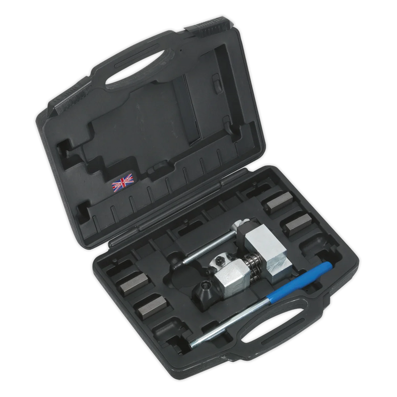 Sealey Brake Pipe Flaring Kit Model PFT07 with Dies and Clamp Blocks