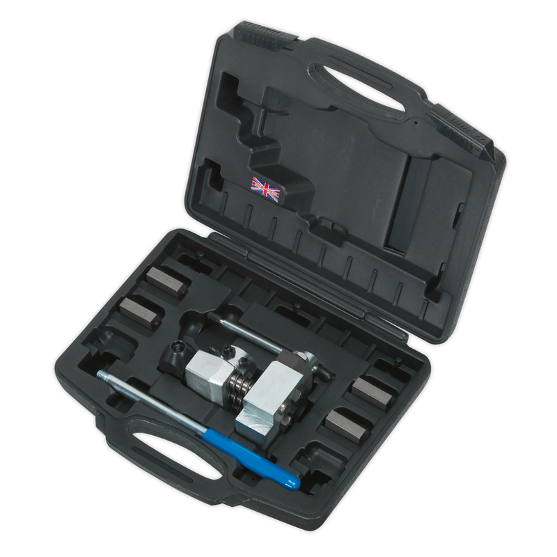 Sealey Brake Pipe Flaring Kit Model PFT07 with Dies and Clamp Blocks