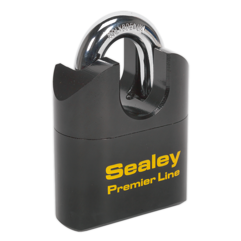 Sealey Premier Steel Body Combination Padlock 62mm Shrouded Shackle