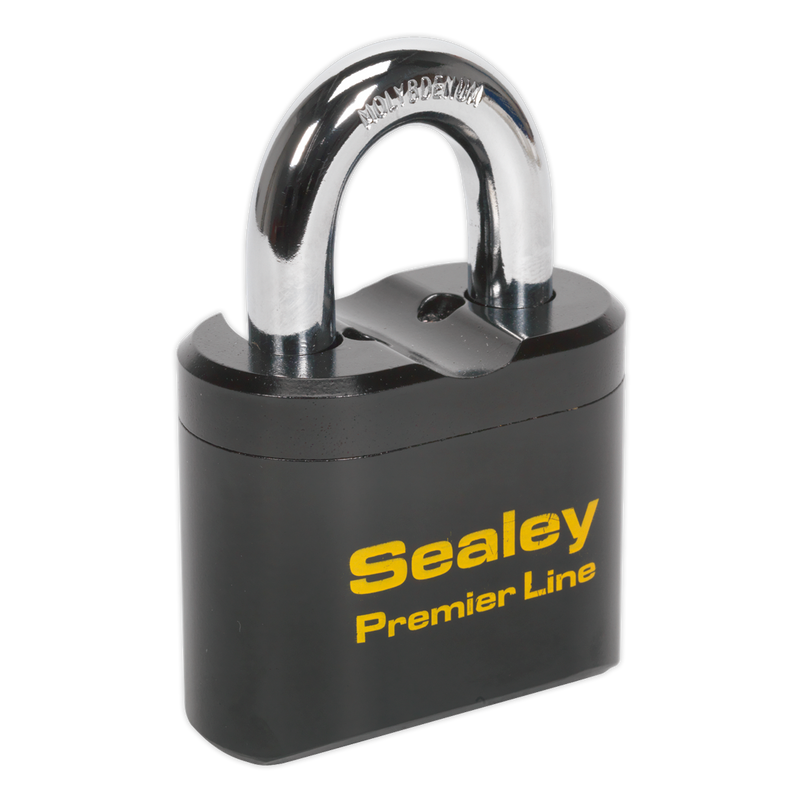 Sealey Premier Steel Body Combination Padlock 62mm 4-Wheel Security