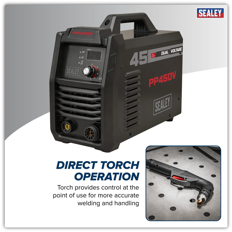 Sealey Plasma Cutter Inverter PP45DV 45A Dual Voltage