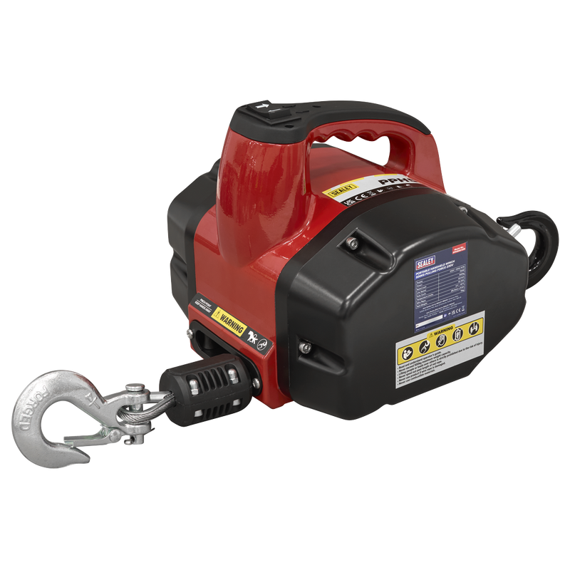Sealey Portable Handheld Winch 500kg Pulling Force 230V