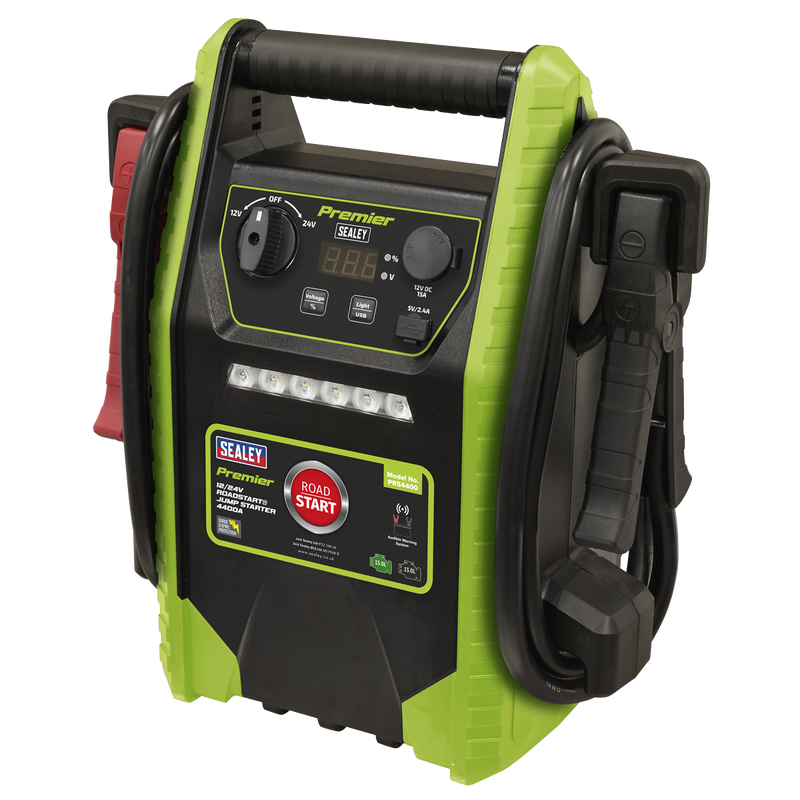 Sealey Premier 12/24V RoadStart Jump Starter 4400A Peak Amps