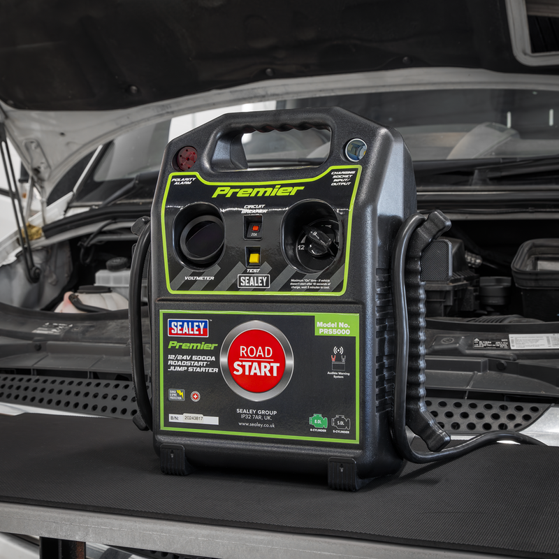 Sealey Premier 12/24V Jump Starter PRS5000 5000A Power