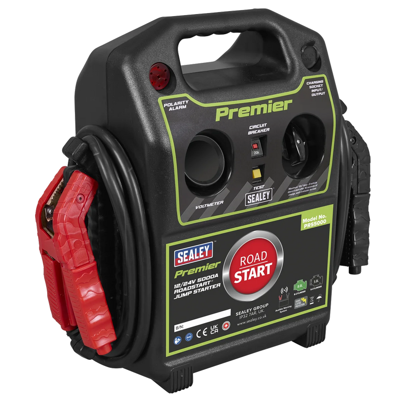 Sealey Premier 12/24V Jump Starter PRS5000 5000A Power