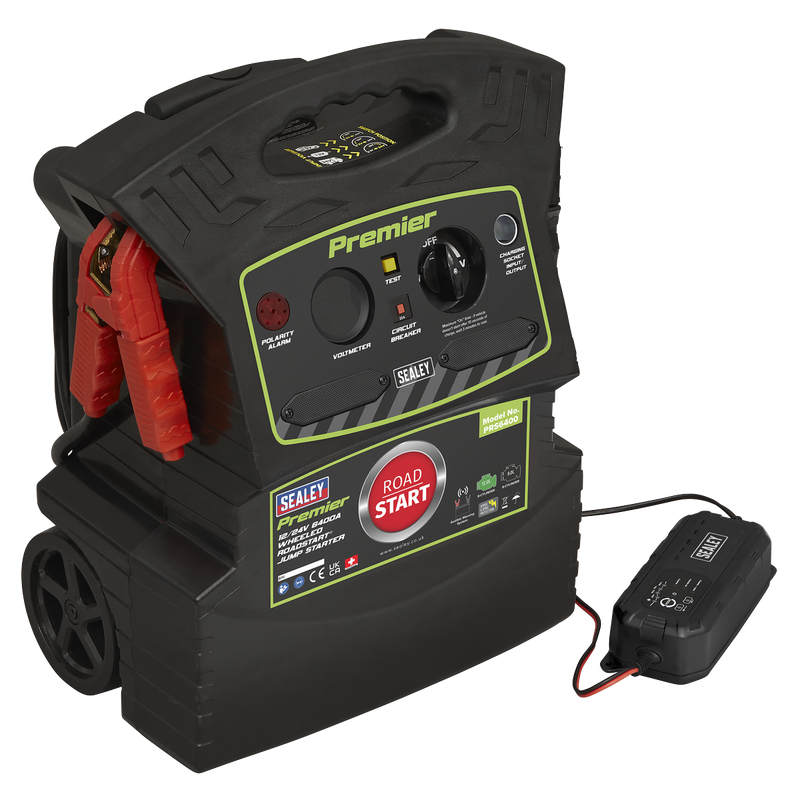 Sealey Premier 12/24V Jump Starter PRS6400 6400A Peak Amps