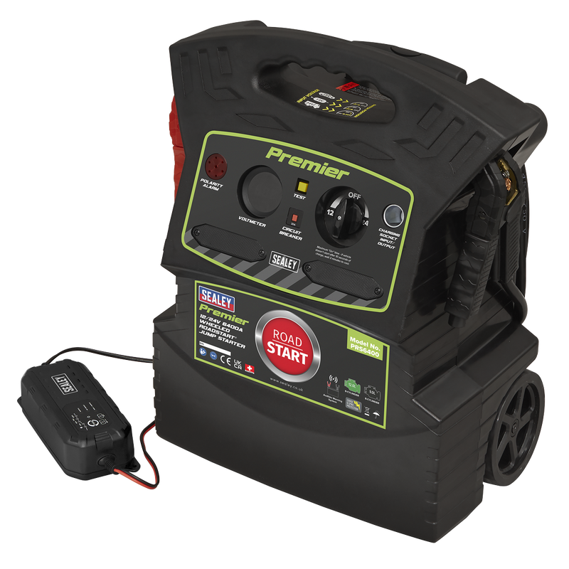 Sealey Premier 12/24V Jump Starter PRS6400 6400A Peak Amps