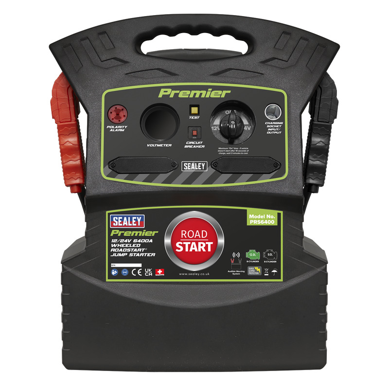 Sealey Premier 12/24V Jump Starter PRS6400 6400A Peak Amps