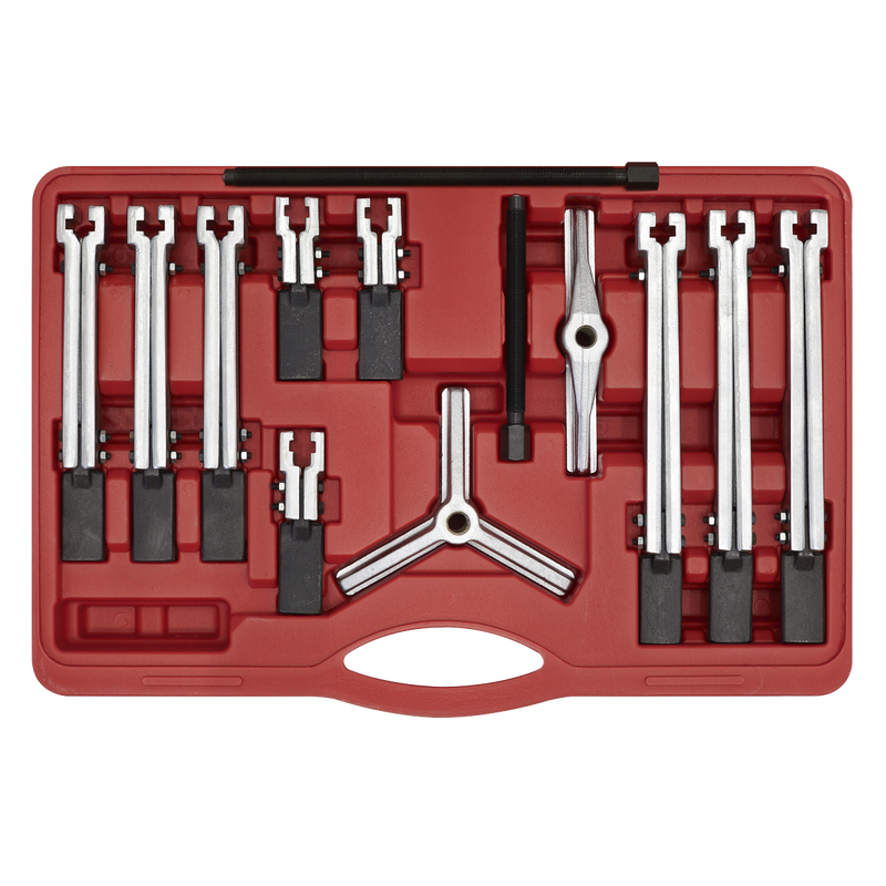 Sealey Bearing & Gear Puller Set 12 Piece, 35-130mm Size/Spread