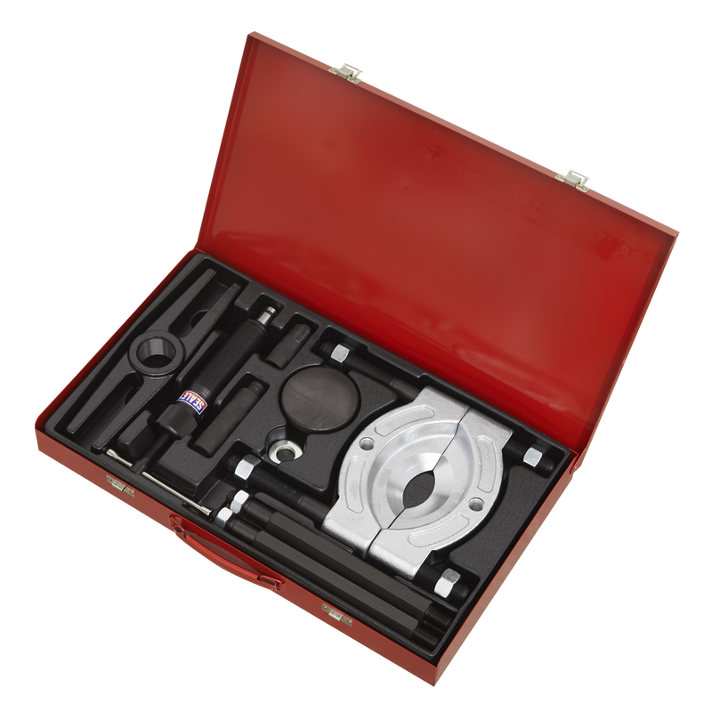 Sealey Hydraulic Bearing Separator/Puller Set 10 Piece PS985 10 Tonne