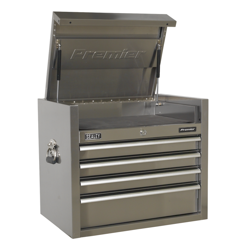 Sealey Premier Tool Chest 4 Drawer 675mm - Heavy-Duty Stainless Steel