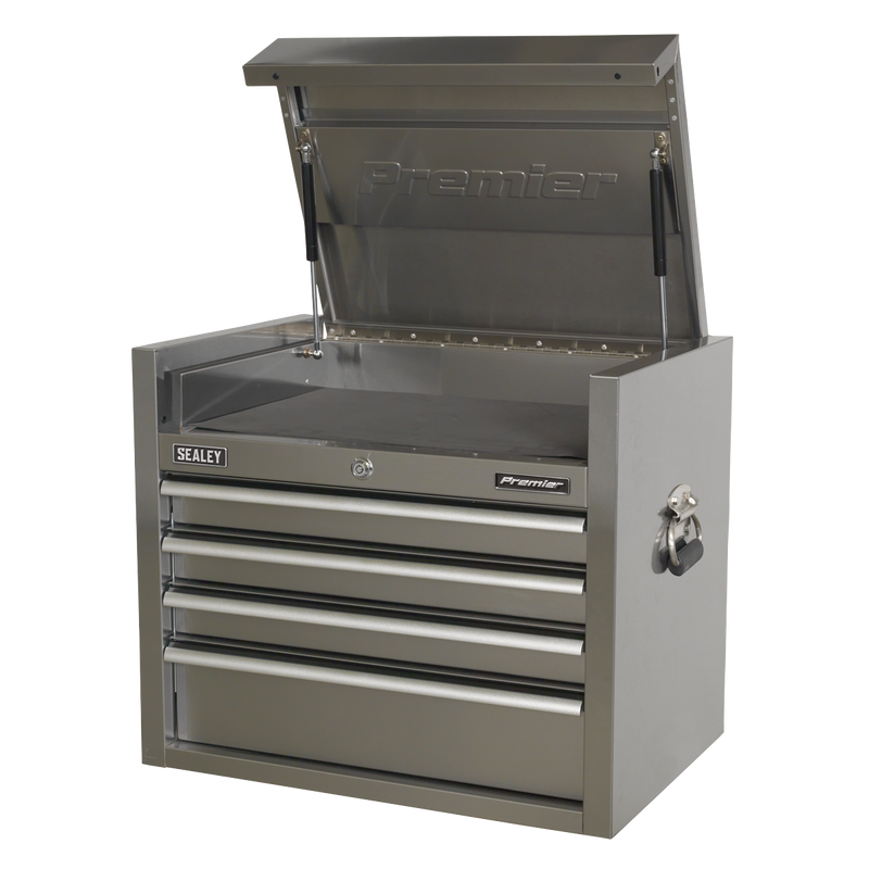 Sealey Premier Tool Chest 4 Drawer 675mm - Heavy-Duty Stainless Steel