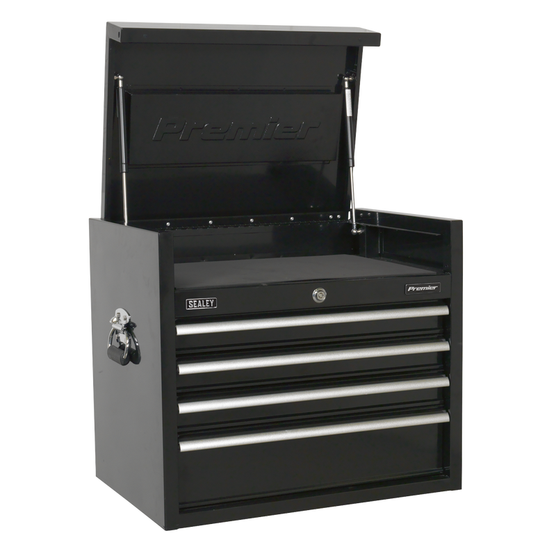 Sealey Premier Tool Chest 4 Drawer 660mm - Heavy-Duty Black