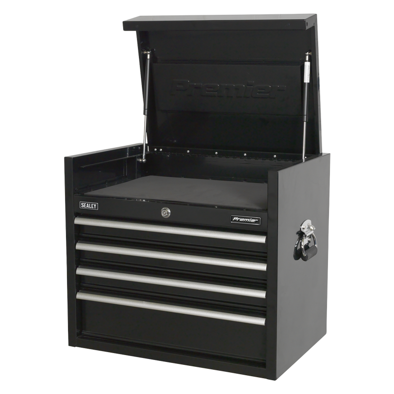 Sealey Premier Tool Chest 4 Drawer 660mm - Heavy-Duty Black
