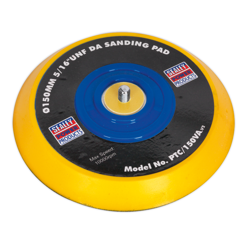 Sealey Backing Pad Ø145mm for Hook-and-Loop Discs 5/16"UNF