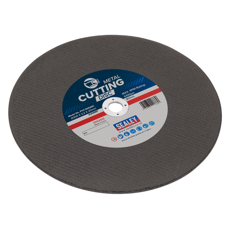 Sealey Flat Metal Cutting Disc Ø300mm 3.2mm Bore PTC/30020C