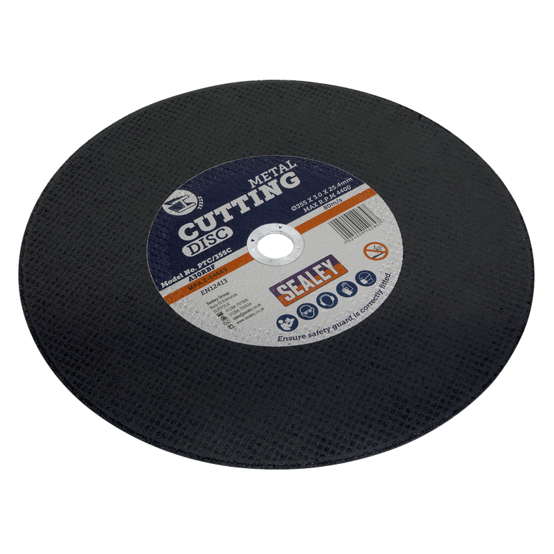 Sealey Cutting Disc PTC/355C Ø355 x 3mm Bore Ø25.4mm