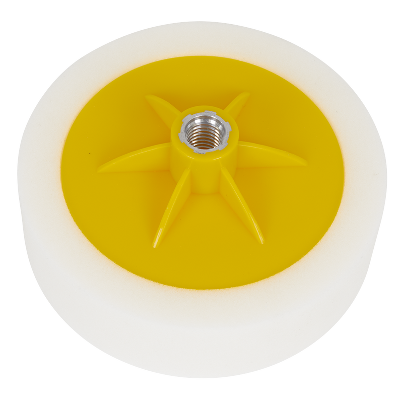 Sealey Buffing Polishing Foam Head 150mm 5/8"UNC White Dense