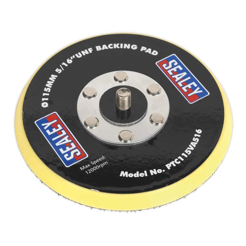 Sealey Backing Pad 115mm Hook-and-Loop 5/16"UNF