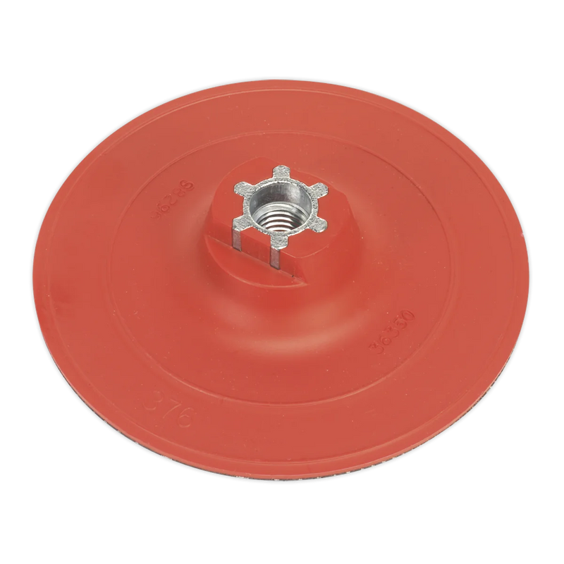 Sealey 120mm Hook-and-Loop Backing Pad M14 x 2mm