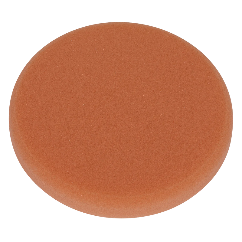 Sealey Hook-and-Loop Buffing & Polishing Foam Head 150 x 25mm - Orange/Firm