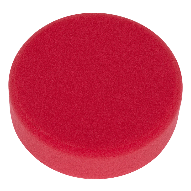Sealey Hook-and-Loop Buffing & Polishing Foam Head 150 x 50mm - Red/Ultra-Soft