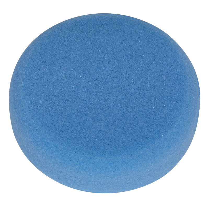 Sealey Hook-and-Loop Buffing & Polishing Foam Head 80 x 25mm - Blue/Medium
