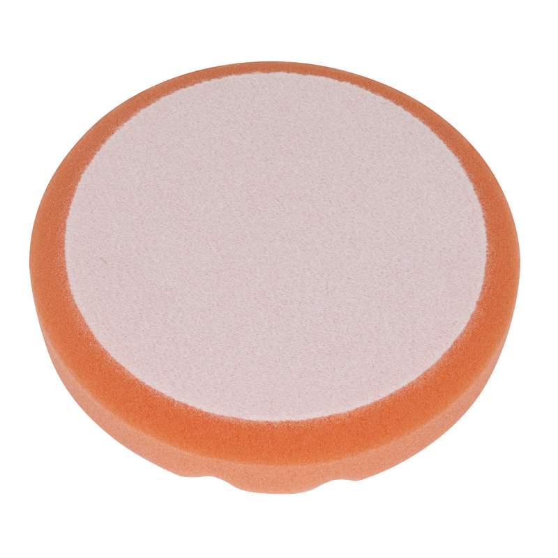 Sealey Hook-and-Loop Buffing Foam Head 150mm x 25mm Orange