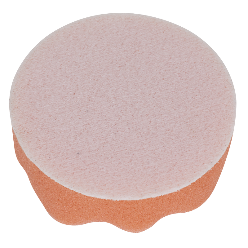 Sealey Hook-and-Loop Buffing Foam Head 80mm x 25mm Orange