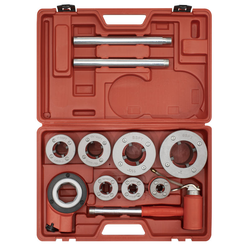 Sealey Pipe Threading Kit 3/8"-2" BSPT PTK992