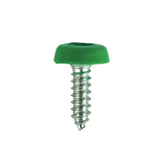 Sealey Numberplate Screws 4.8 x 18mm Green Pack of 50