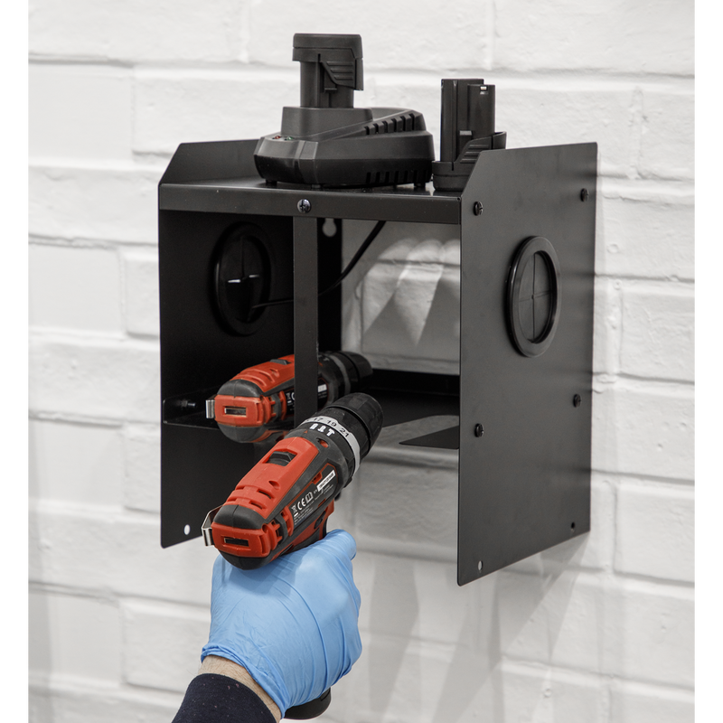 Sealey Power Tool Storage Rack 2-Bay 246x230x300mm