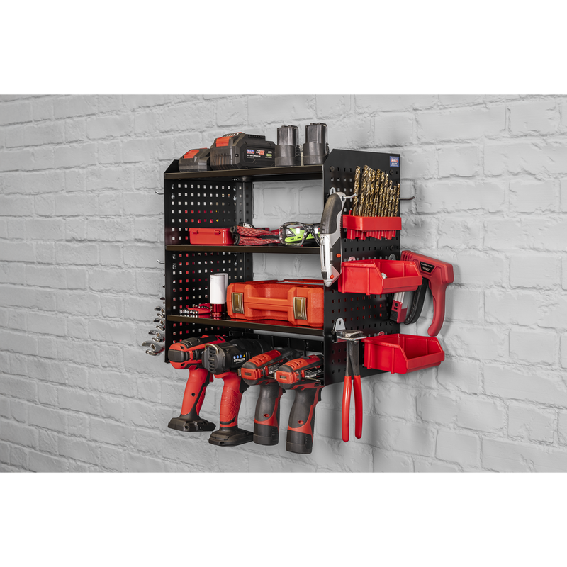 Sealey PTSR4 Power Tool Storage Rack with 3 Shelves