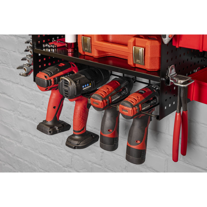 Sealey PTSR4 Power Tool Storage Rack with 3 Shelves