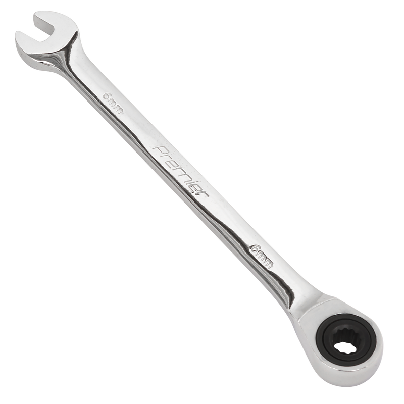 Sealey Premier Combination Ratchet Spanner 6mm 139mm Length