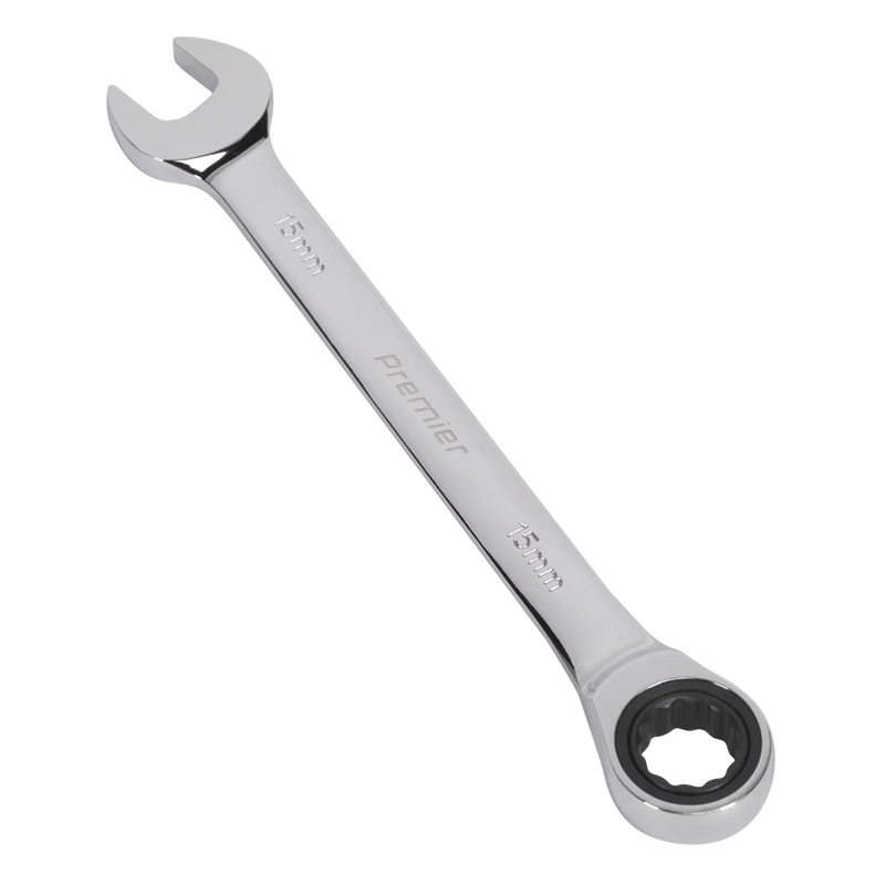 Sealey Premier Combination Ratchet Spanner 6mm 139mm Length