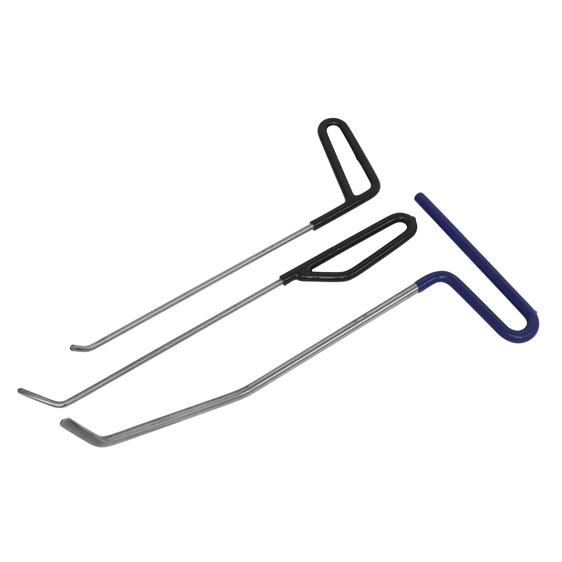Sealey Paintless Dent Repair Kit 3 Piece - Hooks 8", 9", 12"