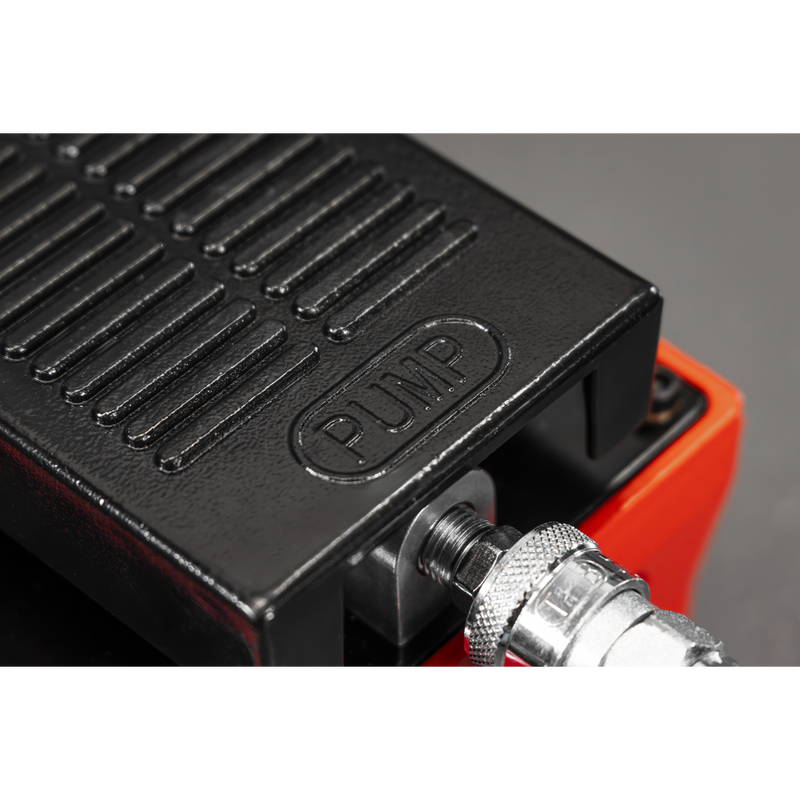 Sealey Air Hydraulic Foot Pump 10,000psi 1600cc Oil Capacity