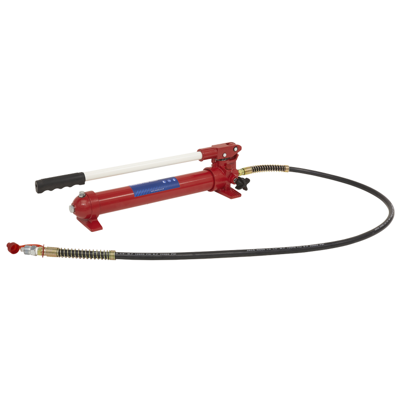 Sealey Snap Push Ram with Pump & Hose Assembly 10 Tonne
