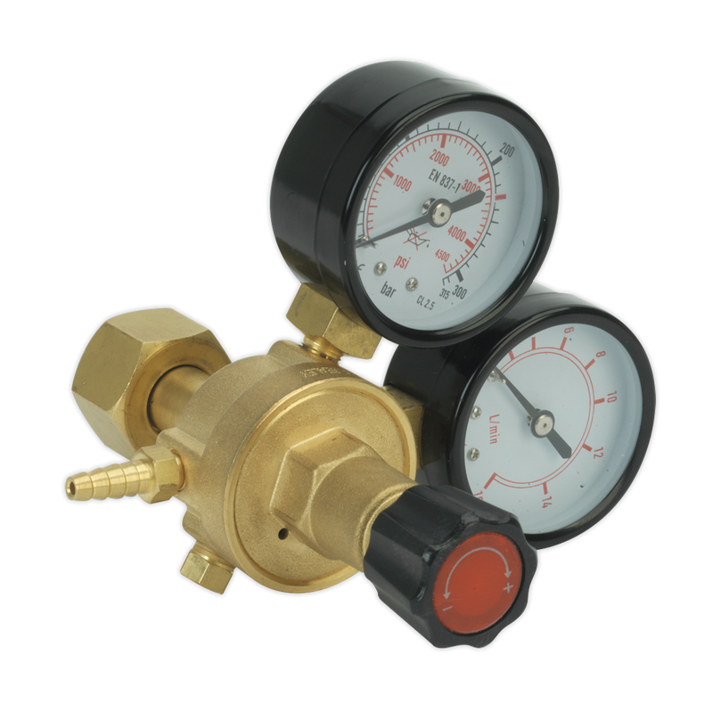 Sealey Industrial MIG Gas Regulator 2-Gauge 10L/min