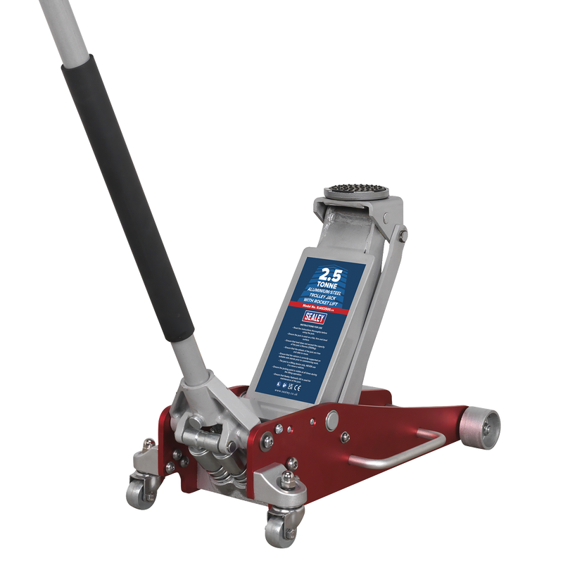 Sealey Trolley Jack RJAS1500 1.5 Tonne Aluminium/Steel