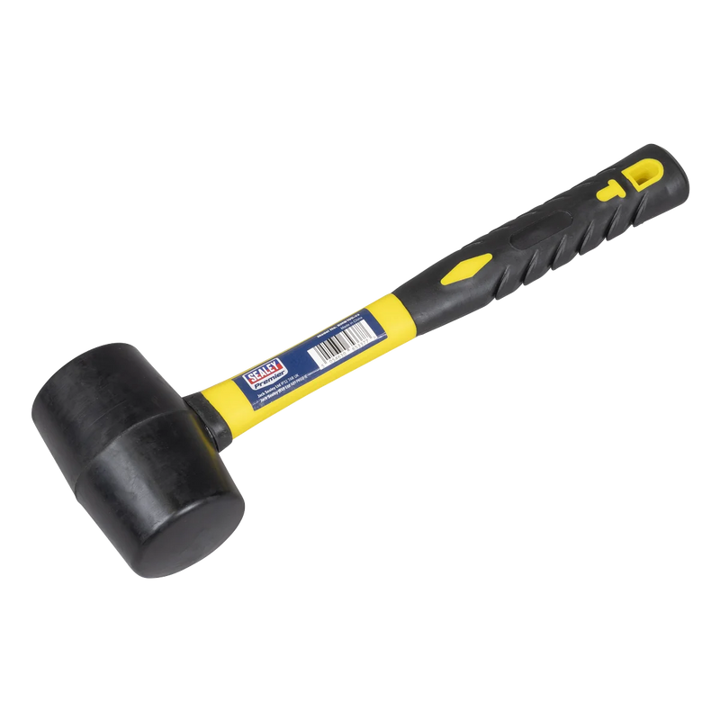 Sealey Premier Rubber Mallet 1lb Fibreglass Shaft Model RMB100