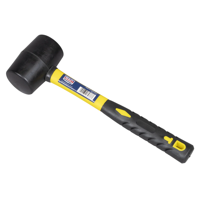 Sealey Premier Rubber Mallet 1lb Fibreglass Shaft Model RMB100