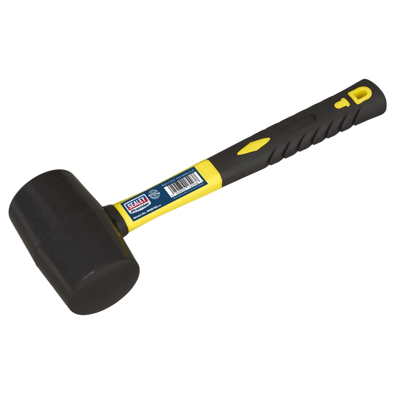 Sealey Premier Rubber Mallet 1.5lb Fibreglass Shaft RMB150