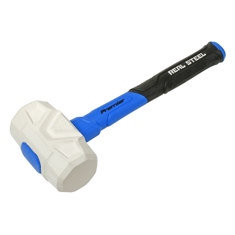 Sealey Premier Rubber Mallet 24oz with Fibreglass Shaft
