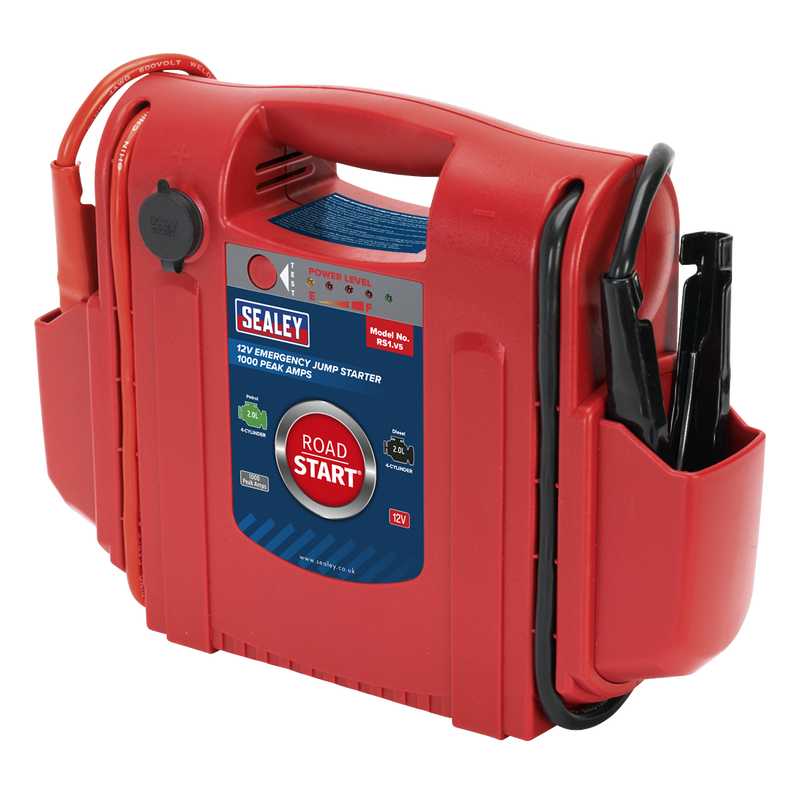 Sealey RoadStart® 12V Emergency Jump Starter 1000 Peak Amps