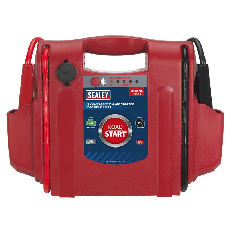 Sealey RoadStart® 12V Emergency Jump Starter 1000 Peak Amps