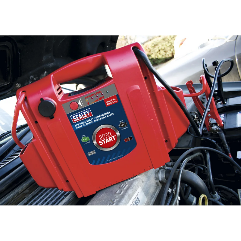 Sealey RoadStart 12V Emergency Jump Starter 1600 Peak Amps